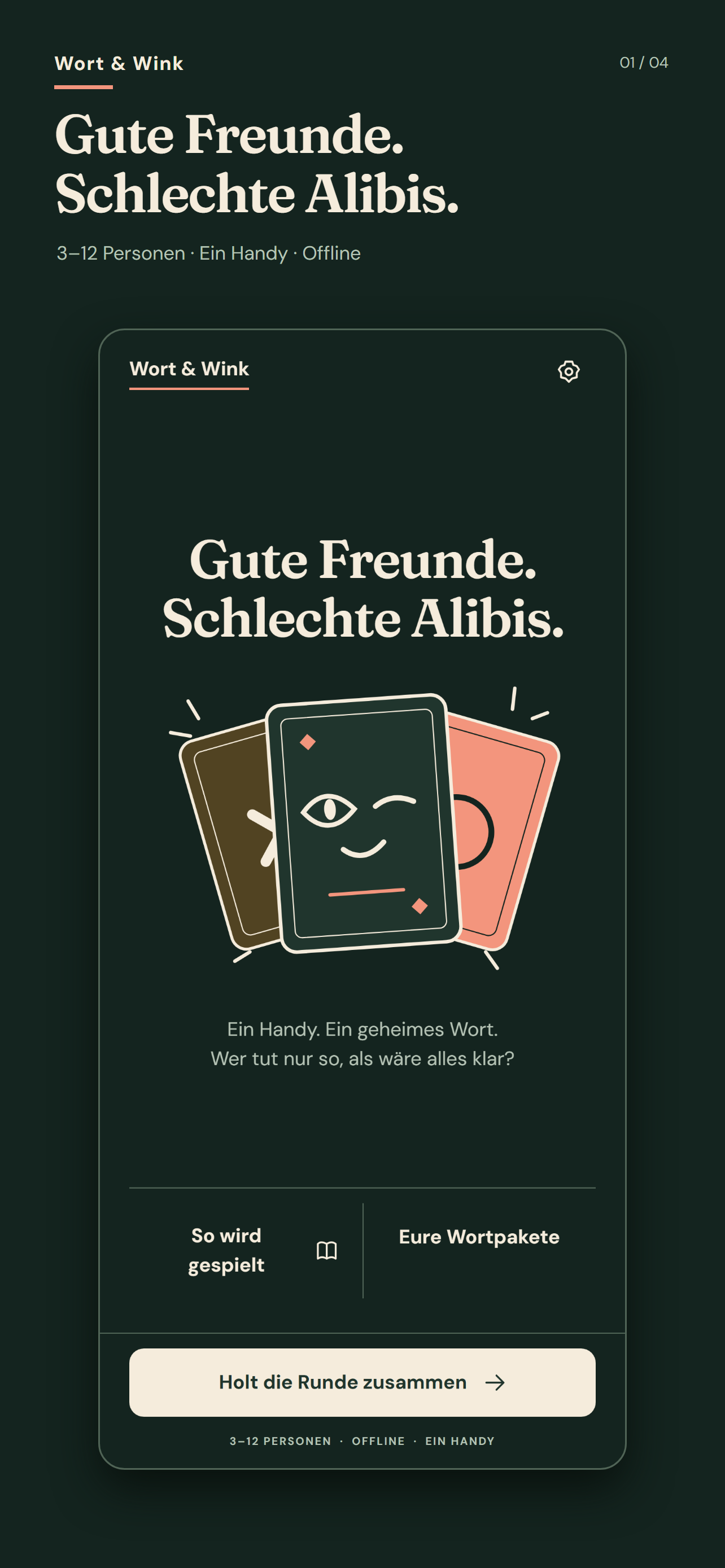 Startseite von Wort & Wink